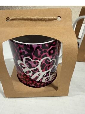 Pink Leopard Print Coffee Mug